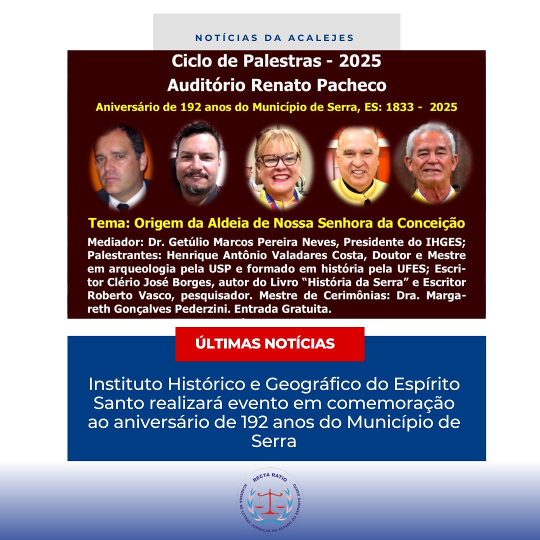 ACALEJES no Instituto Histórico e Geográfico do Espírito Santo