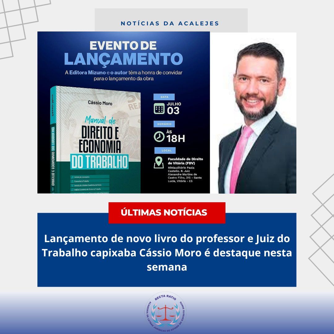 Lançamento do livro de Cássio Moro