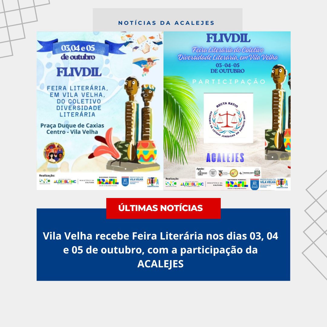 Feira literária em Vila Velha