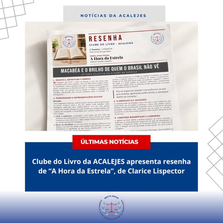 Capa da publicação Sua Resenha, edição dedicada a A Hora da Estrela